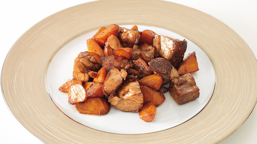 チキンとにんじんのバルサミコ風味