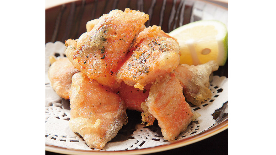 ハーブサーモンのフリット