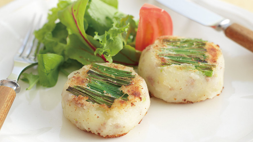 にんにくとねぎの焼きコロッケ