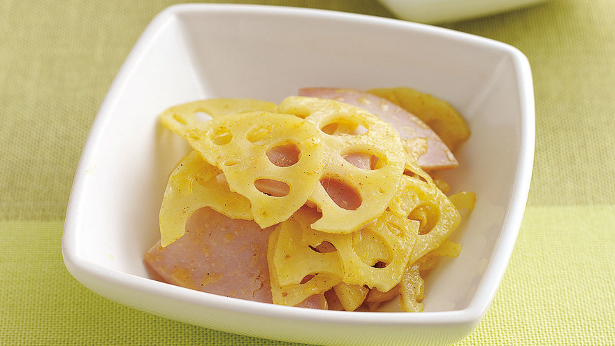 れんこんのカレーサラダ