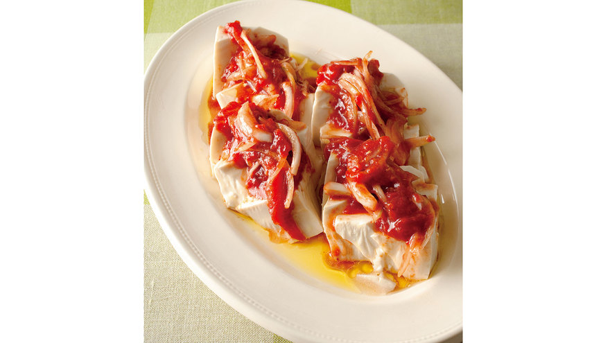 豆腐のアラビアータ