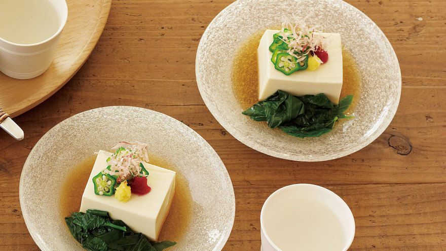 冷ややっこの土佐酢がけ