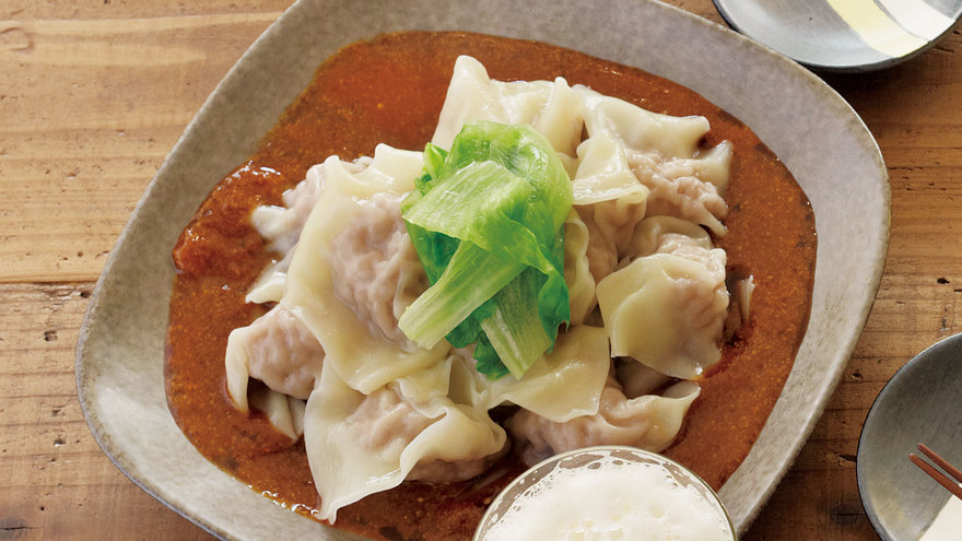 四川風ごまだれワンタン