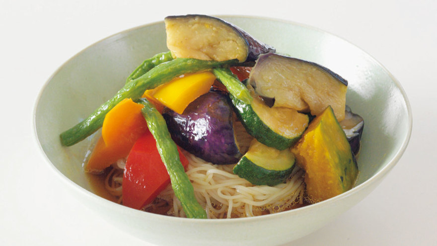 野菜ぶっかけそうめん