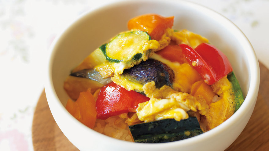 揚げびたしの卵とじ丼