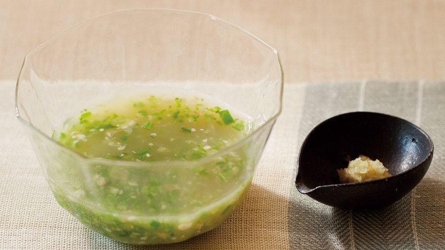 オクラのすり流し しょうが風味