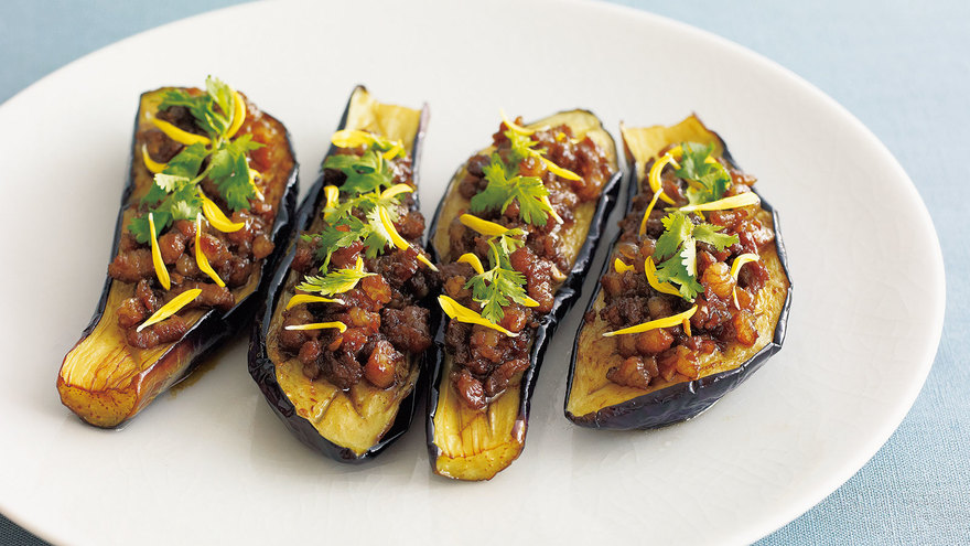 揚げなすの肉そぼろがけ