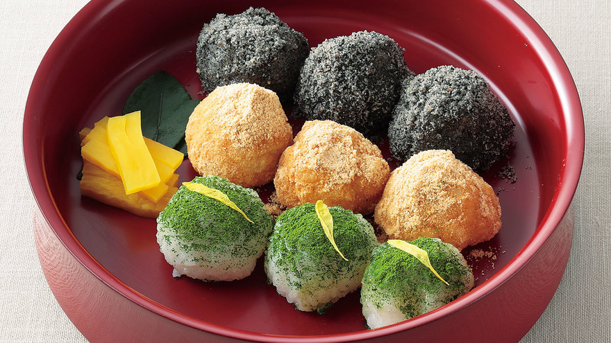 小さな三色おはぎ