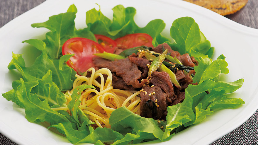 韓国風焼き肉パスタ