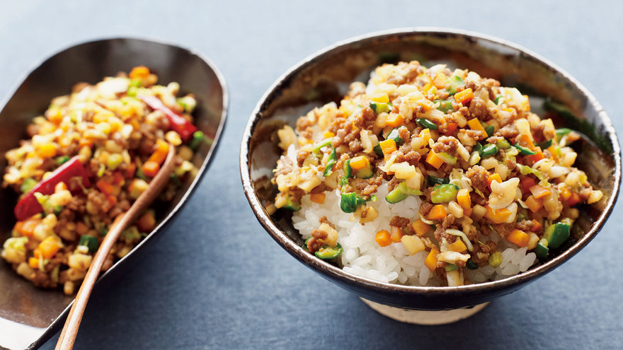 浅漬け野菜のパラパラ炒め