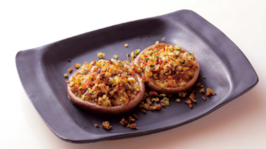 しいたけのパン粉焼き