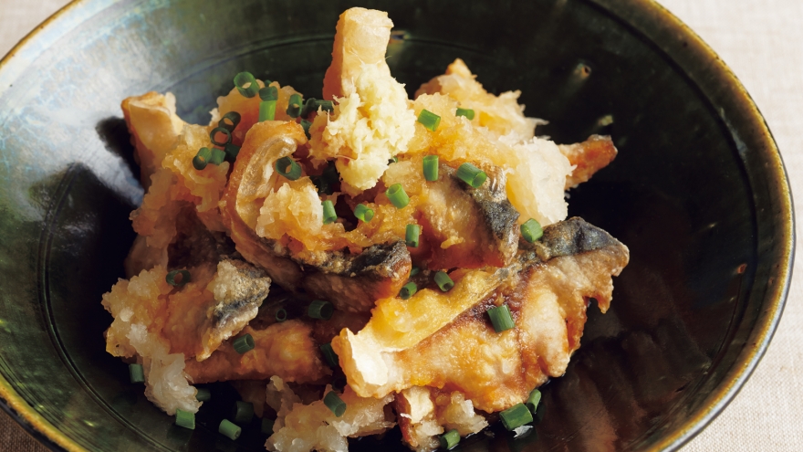 揚げさばの染めおろし