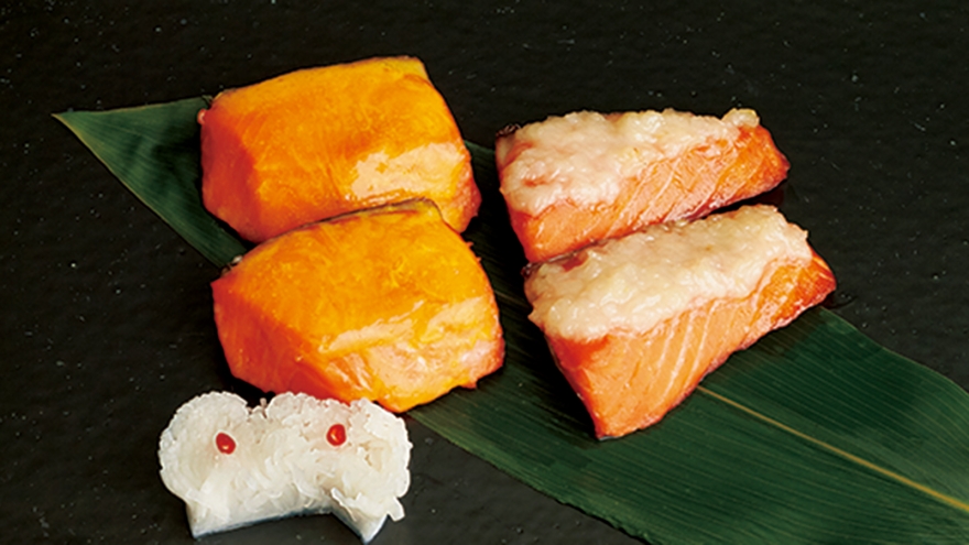塩ざけの黄金（こがね）焼き＆こうじ焼き