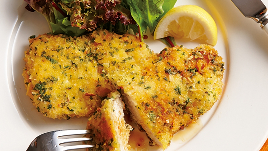 スリムチキンのにんにくパン粉焼き