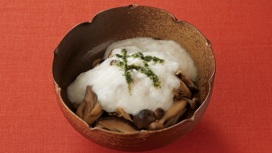 きのこづくしの山かけ