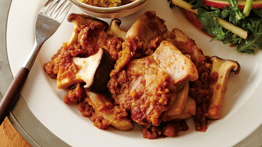 アップルマリネのポークソテー