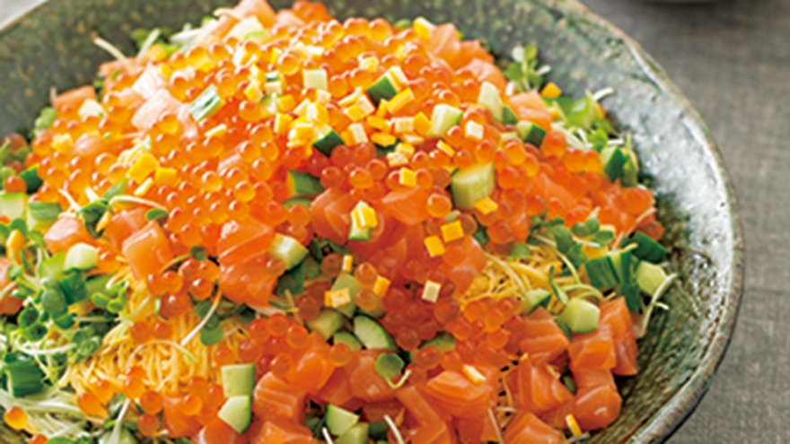 サーモンの親子ずし