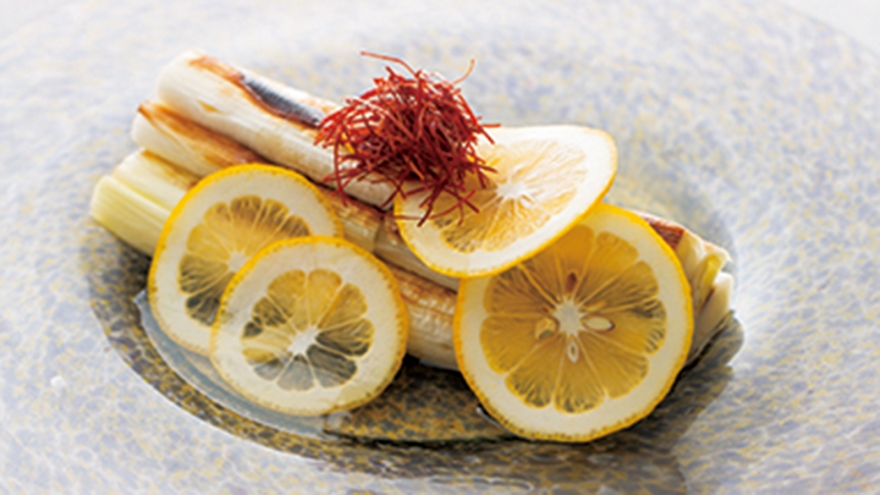 ねぎの甘酢漬け 柚子風味