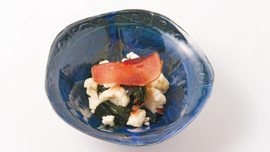 カリフラワーの二杯酢あえ