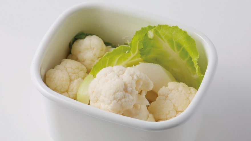 カリフラワーのドレッシングマリネ