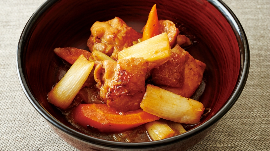 鶏肉とねぎの甘酒煮