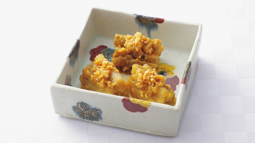 たたきごぼう ごまソースあえ