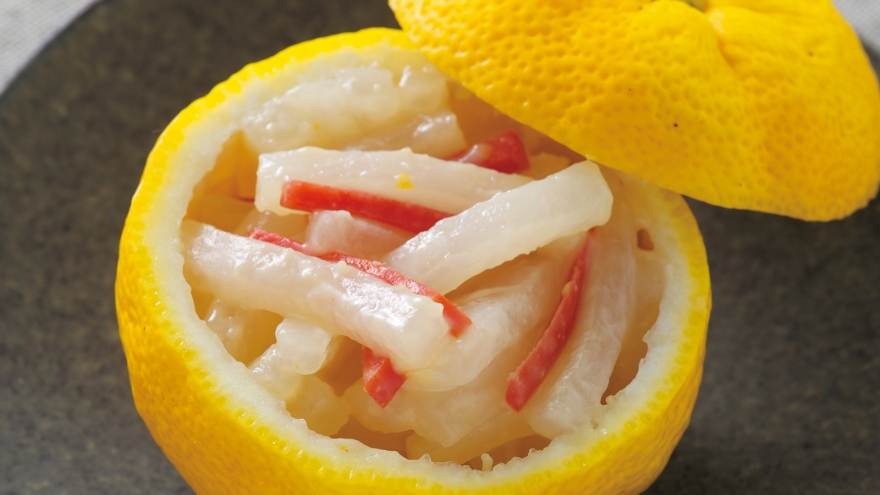 大根のゆずみそあえ