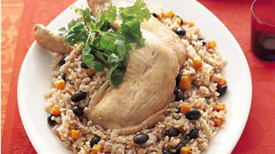 黒豆うっ鶏ご飯