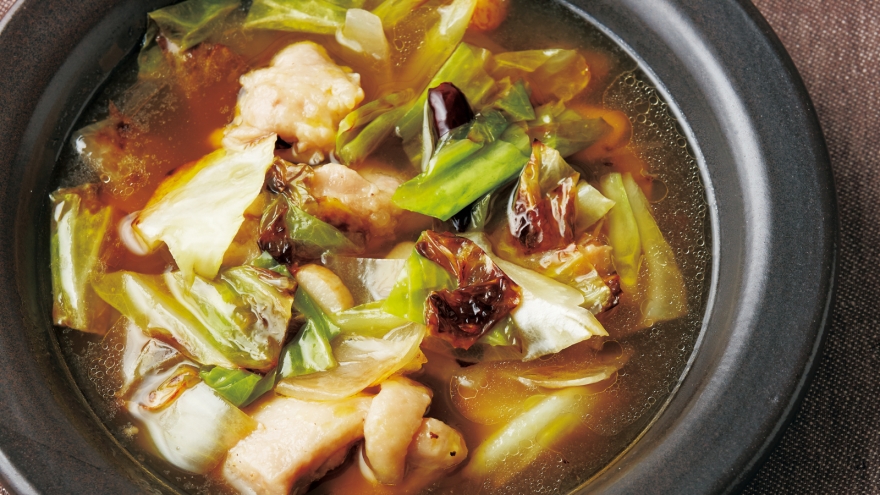 鶏とキャベツのスープ