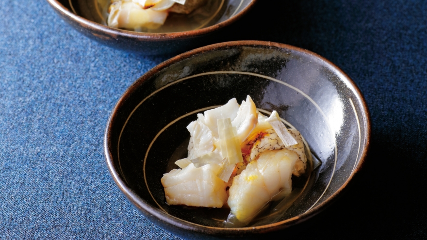 たらの昆布酢漬け