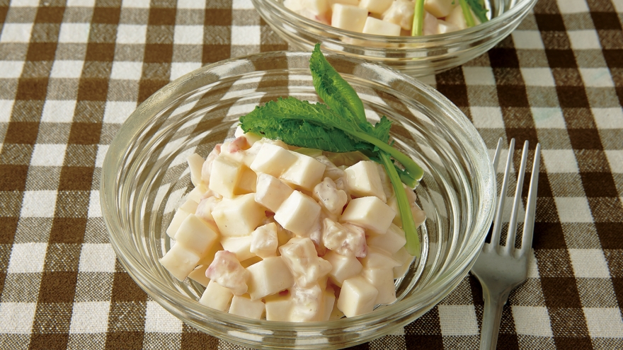 かぶと刺身のサラダ