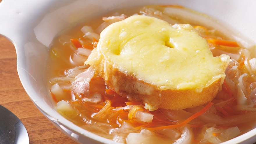 オニオングラタンスープ風