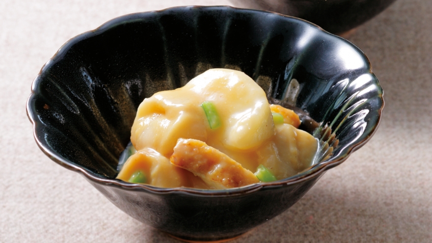 麩とかぶの酢みそあえ