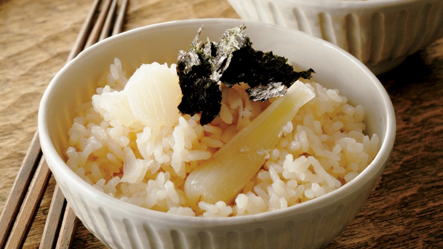 らっきょう炊き込みご飯