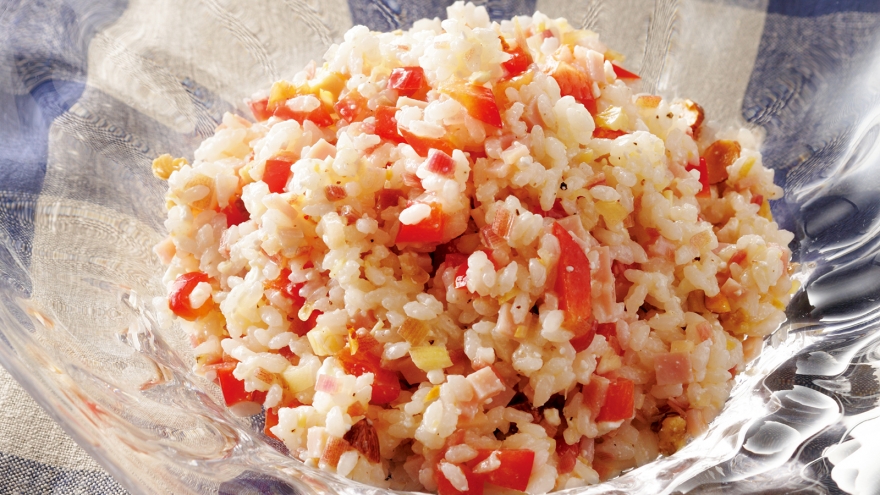 みょうがのライスサラダ