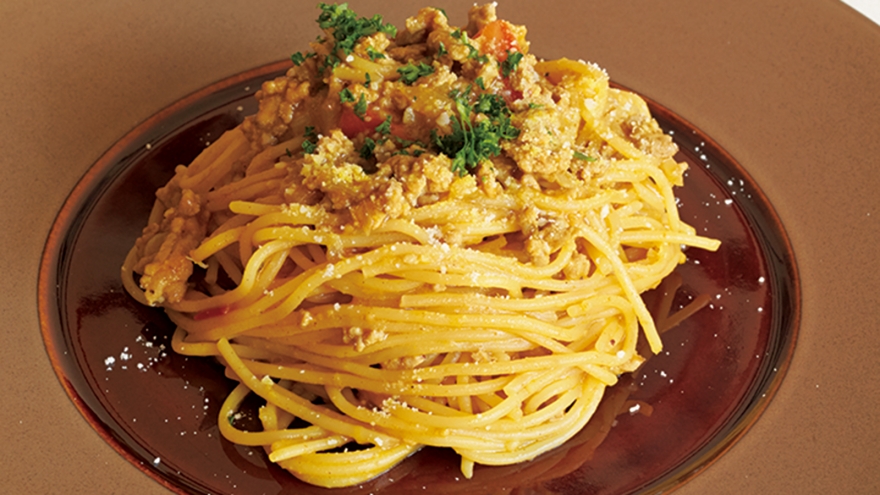 キーマカレースパゲッティ