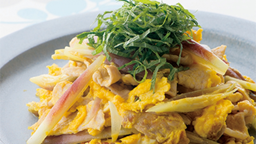 豚肉の香味卵炒め