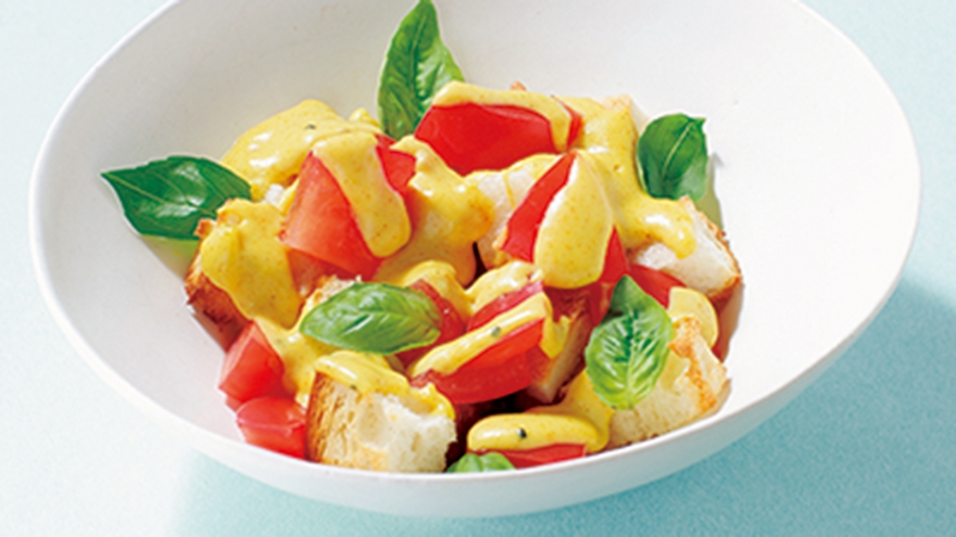 パンのカレーチーズ丼