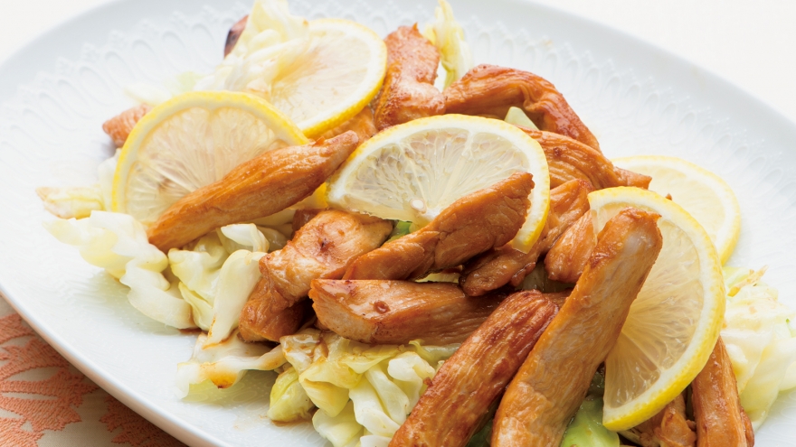 スティック鶏のレモン焼き