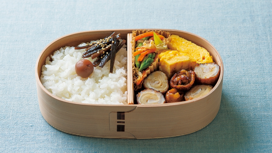 甘酢しょうがの肉巻き弁当