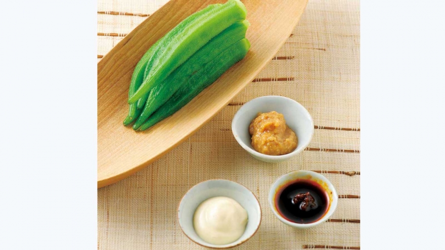 ゆでオクラのディップ