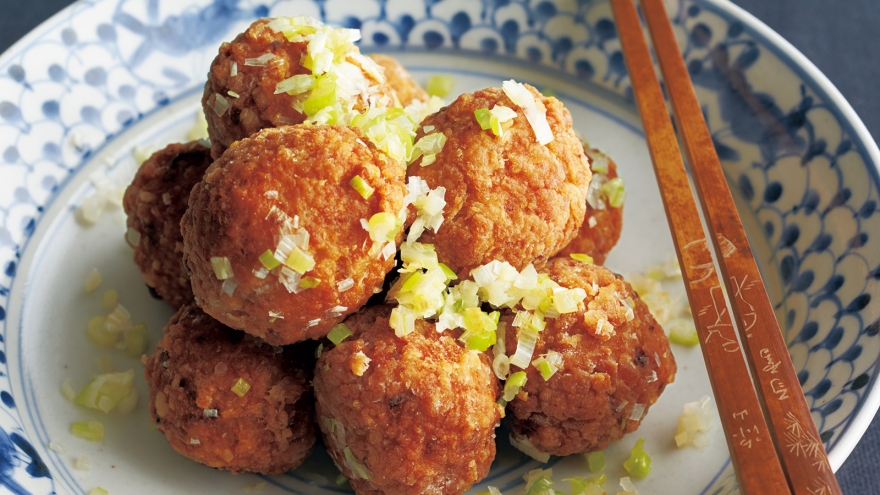 ねぎ塩肉だんご