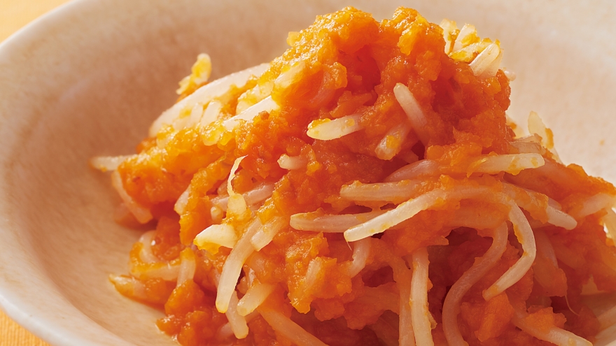 もやしの紅白あえ