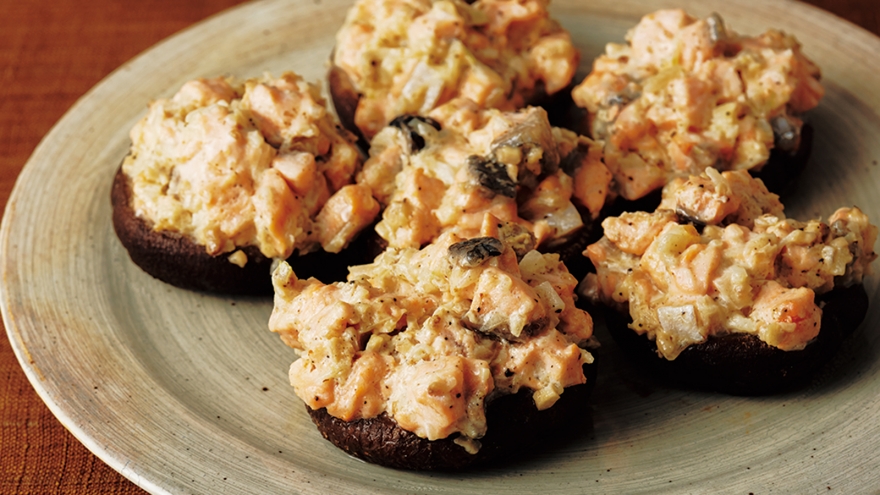 さけきのこ蒸し