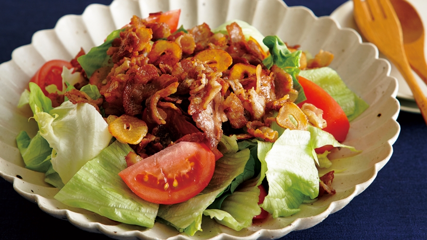 豚バラのカリカリドレッシング