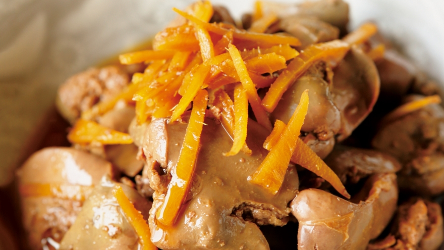 鶏レバーの梅風味煮