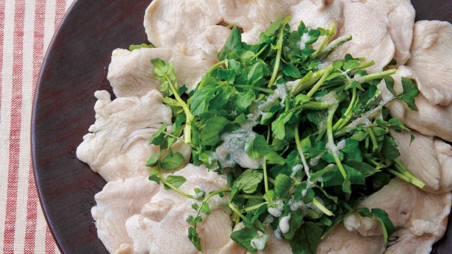 鶏むね肉のカルパッチョ風