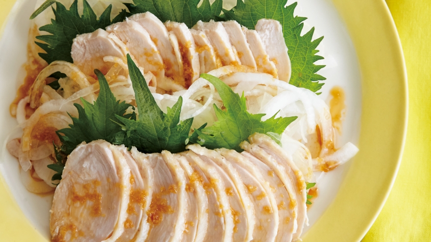 ヨーグルトサラダチキンの香味だれ