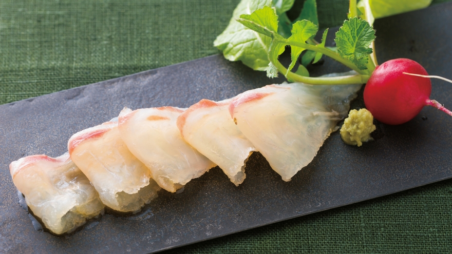 たいの昆布じめ