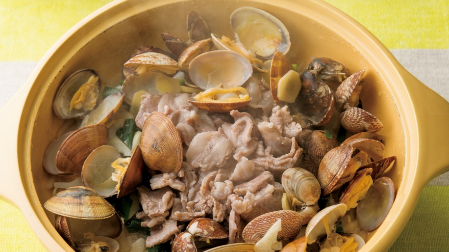 もやしの香味重ね蒸し